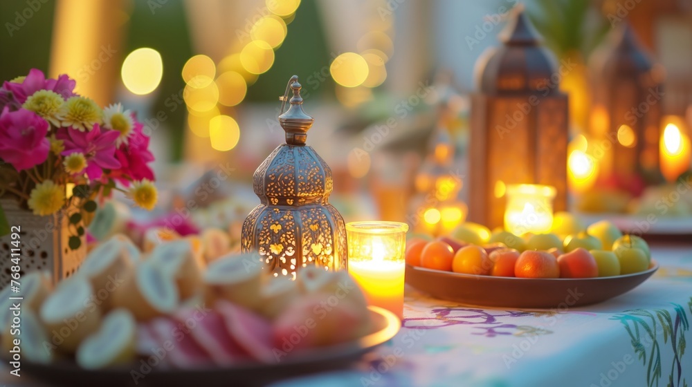Invitation for Muslim holy month Ramadan Kareem.