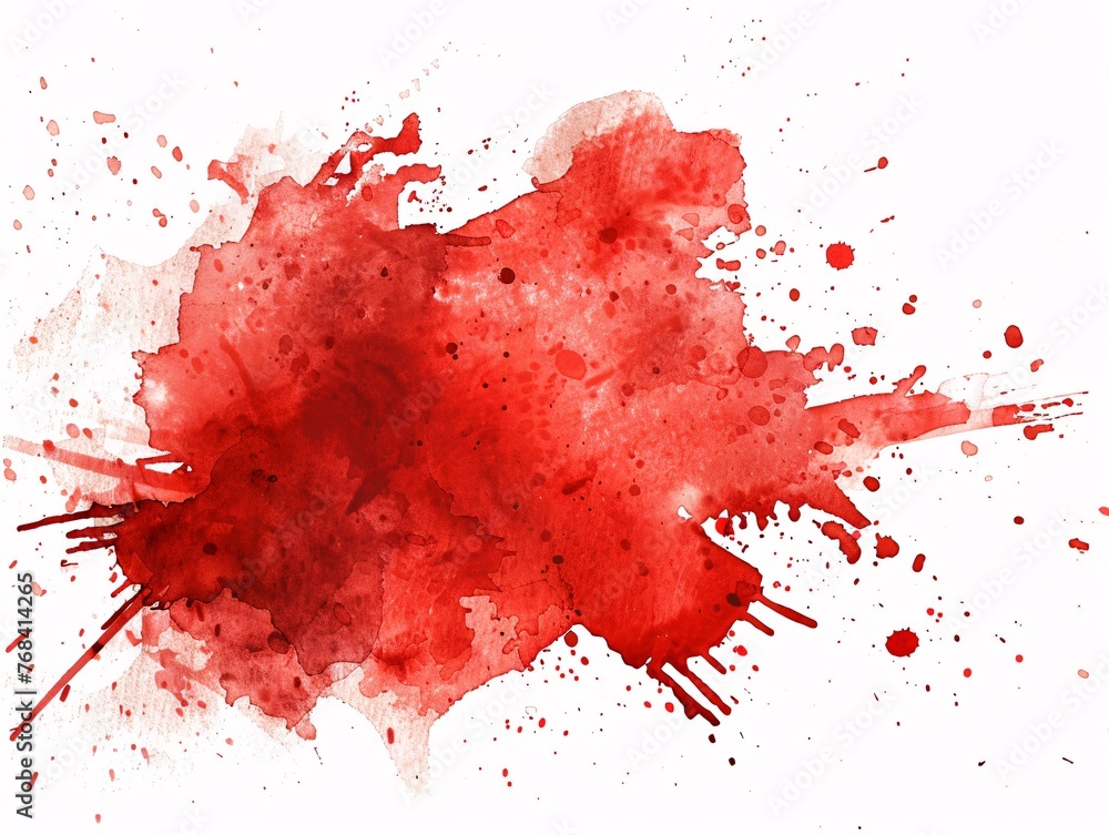 Red Blood Stain on White Background: A Catchy Title for a Monthly Event Generative AI