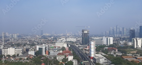 Canvas Print panorama of the city