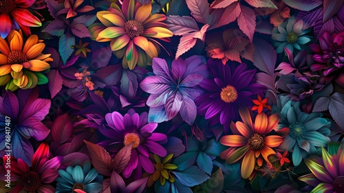 Colorful Flower Bouquet  A Vibrant Display for the Month of May Generative AI