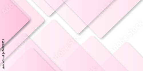 Light Pink vector background with wry lines. abstract background with pink transparent rhombus geometric diagonal triangle patterns vibrant header design. Geometric background poster design template. photo