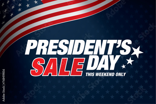 presidents day sale banner vector graphic design