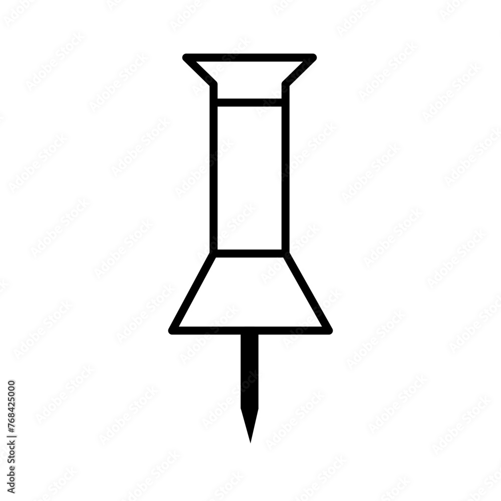pin icon symbol. vector pin pin icon symbol. vector pin