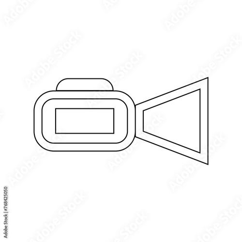 video camera icon. camera icon. video camera symbol. movie sign vector illustration. video camera icon for streaming , facetime icons video call symbol