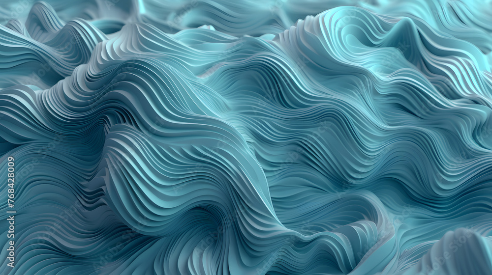 Digital 3D blue and white abstract geometric figure poster web page PPT background with generative Digital 3D blue and white abstract geometric figure poster web page PPT background with generative