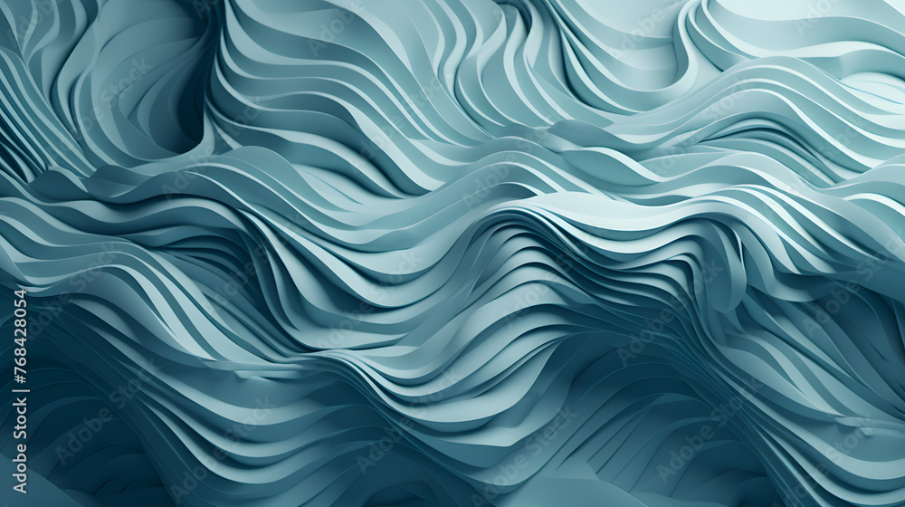Digital 3D blue and white abstract geometric figure poster web page PPT background with generative Digital 3D blue and white abstract geometric figure poster web page PPT background with generative