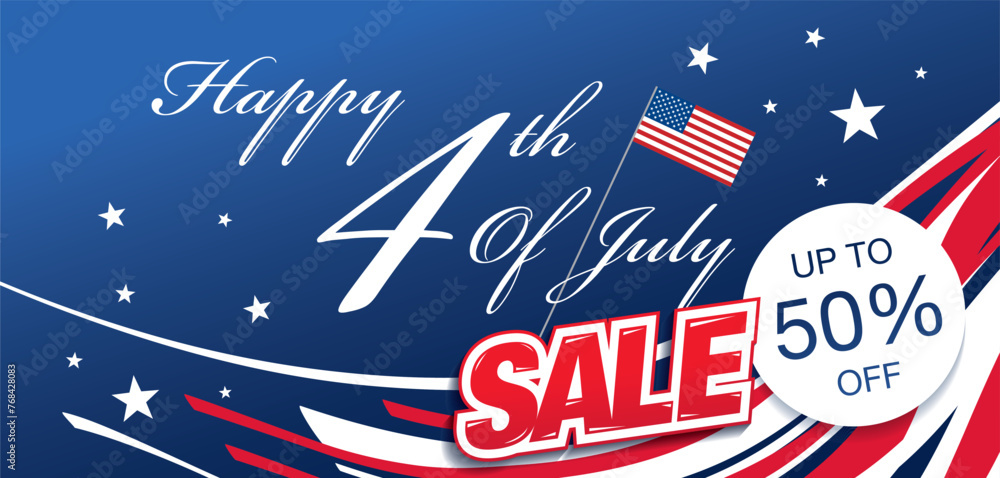 fourth of july. independence day sale banner template design fourth of july. independence day sale banner template design