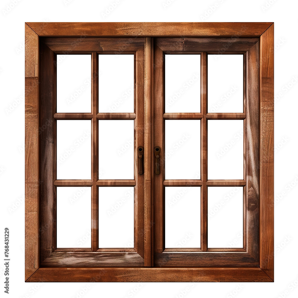 wooden window frame isolated on transparent background Remove png, Clipping Path, pen tool wooden window frame isolated on transparent background Remove png, Clipping Path, pen tool