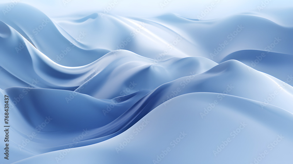 Digital technology 3D curve ice blue abstract graphic poster web page PPT background with generative