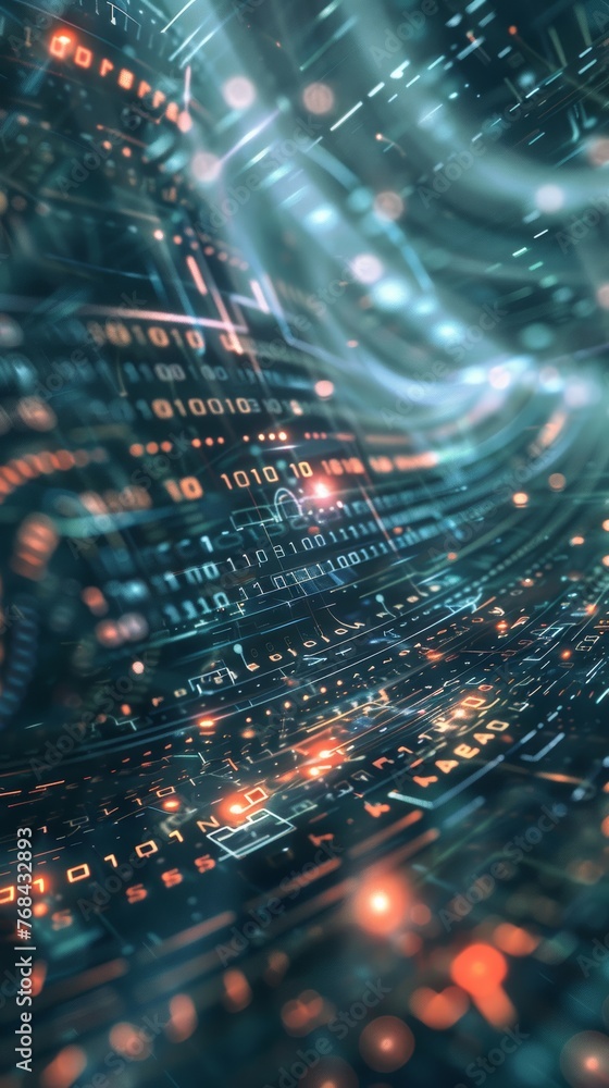 Incorporate quantum computing concepts into your digital background design Incorporate quantum computing concepts into your digital background design