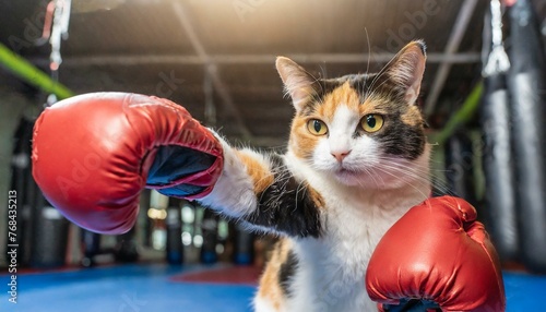 三毛猫のファイトポーズ ボクシング ジム