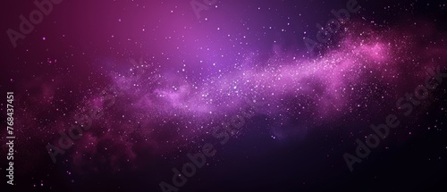  A space filled with lots of stars on a purple and black background with stars in the middle of the image