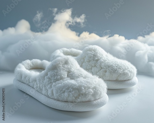 A pair of slippers that gently massage feet