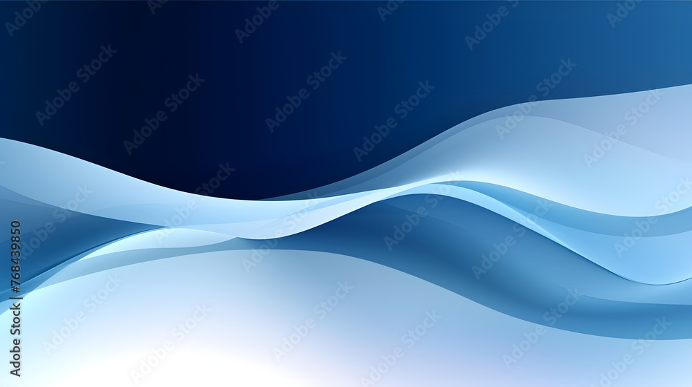 Fototapeta premium Digital technology blue and white curve lines abstract graphic poster web page PPT background with generative
