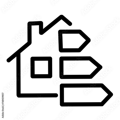 Simple Energy Saving Related Vector Line Icon,Contains Icons like Energy Cost,Power Consumption Rate.