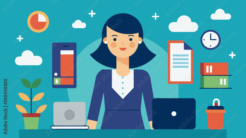 office worker vector illustration office worker vector illustration