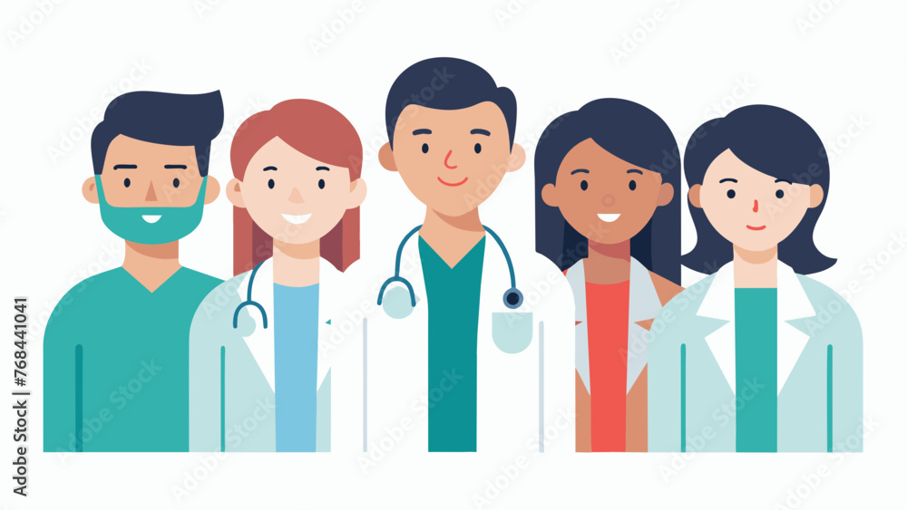 team doctors vector illustration team doctors vector illustration