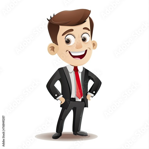 Successful businessman cartoon character © FrankBoston