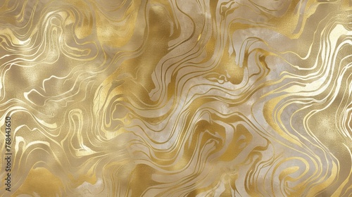 Make a statement with this metallic gold wallpaper featuring a whimsical and abstract pattern sure to add a touch of glamour to your space. photo