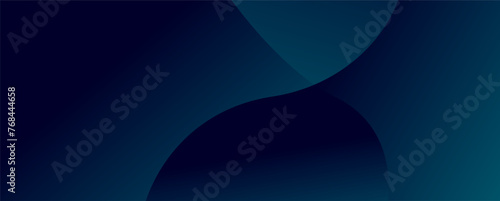 3D blue geometric fluid abstract background. Minimalist modern graphic design element cutout style concept for a banner card or brochure cover photo