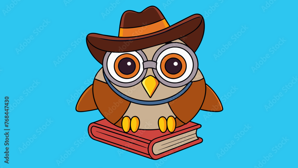 owl reading book