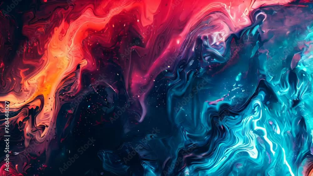 Abstract background of acrylic paint in red, blue and purple colors. Abstract background of acrylic paint in red, blue and purple colors.