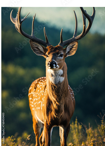 Plakat deer in the forest