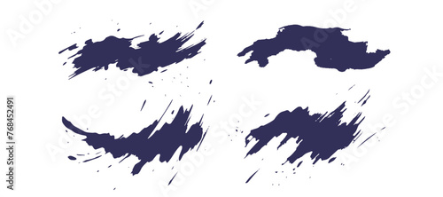 筆の筆跡。デザインマテリアル