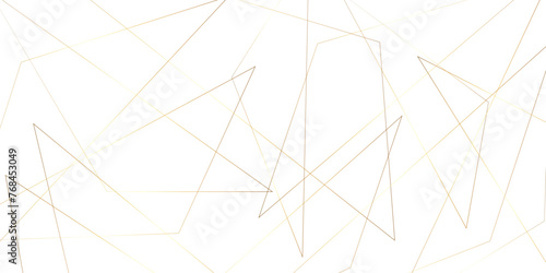 Abstract elegant background white and golden line texture. Abstract white geometric overlapping triangle pattern abstract futuristic background design. data concept. vector illustration. photo