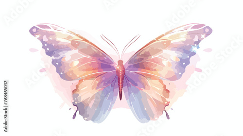 Dreamy fantasy magical butterflies highly detailed but