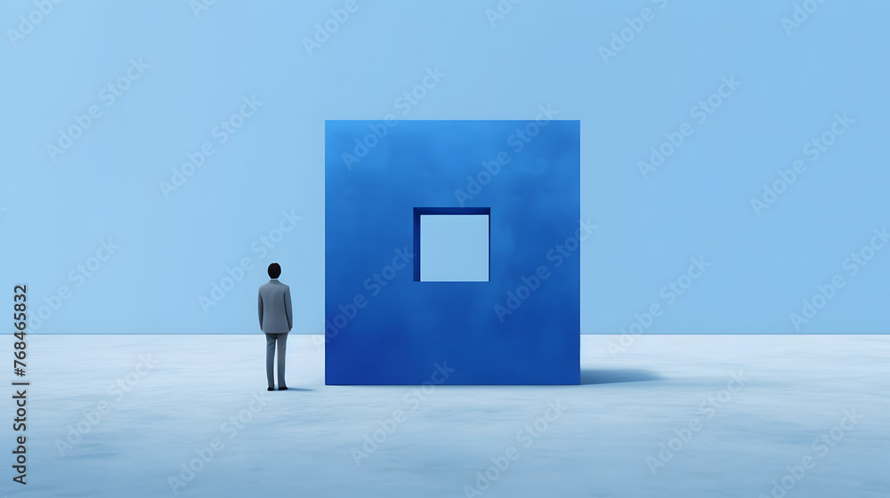 Fototapeta premium Digital technology artificial intelligence computer abstract graphic poster web page PPT background with generative
