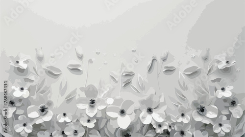 A white flower wallpaper with many flowers 