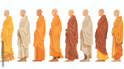 Background Cloth of Buddhist monks 