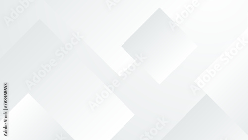 White vector abstract geometrical shape modern background photo