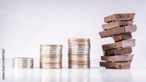 Rising prices for cocoa and chocolate production, An increase in world prices for cocoa, not cocoa, leads to an increase in prices, an increase in the cost of production of cocoa due to the rise.