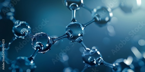 Texture of an atomic biological molecule. structure molecule background. Molecular DNA