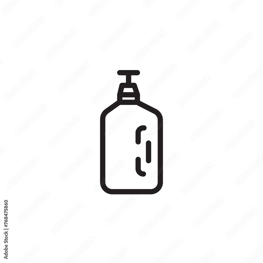 Bottle Cleaner Fabric Line Icon Bottle Cleaner Fabric Line Icon