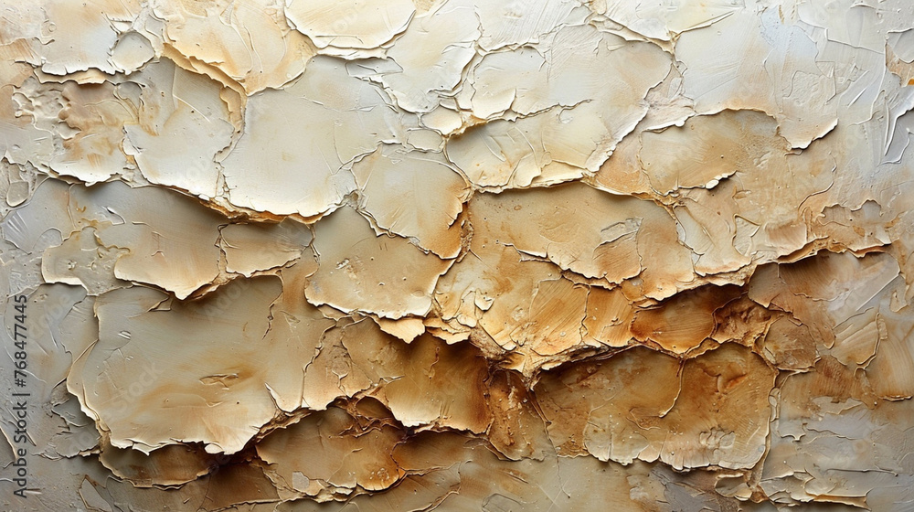 Peeling Paint on Close-Up Wall Peeling Paint on Close-Up Wall