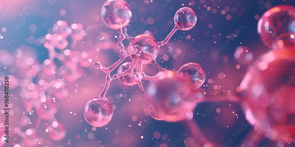 Texture of an atomic biological molecule. structure molecule background. Molecular DNA Texture of an atomic biological molecule. structure molecule background. Molecular DNA