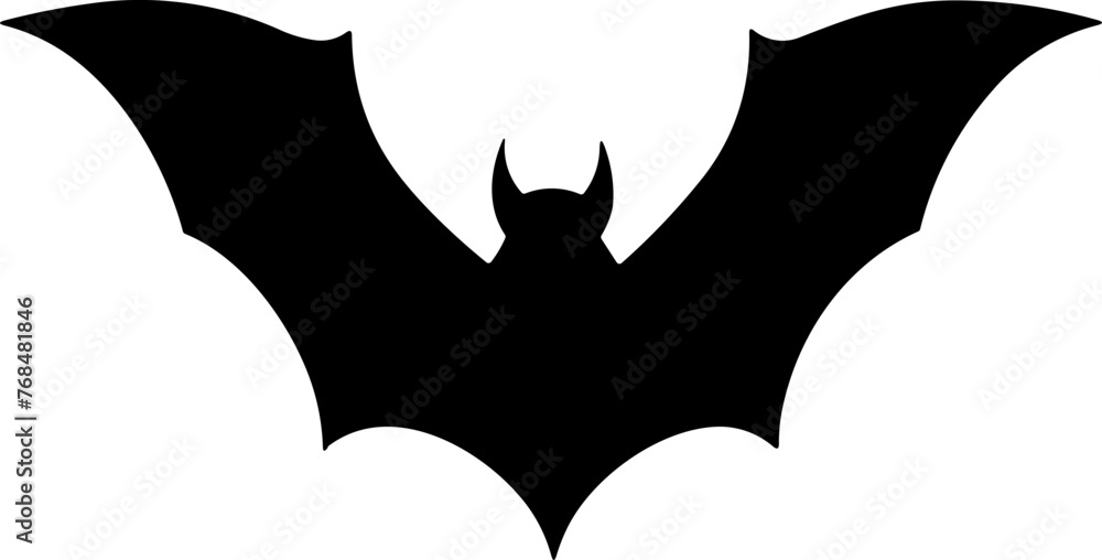 Simple bat black icon