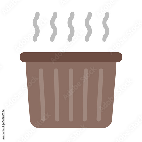 Hot Tub Vector Flat Icon Design