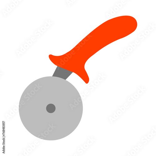 Pizza Cutter Vector Flat Icon Design Vector Flat Icon Design