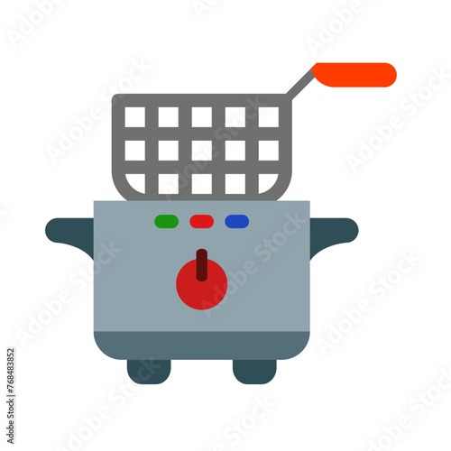 Deep Fryer Vector Flat Icon Design Vector Flat Icon Design