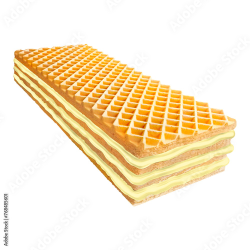 Cheese Wafer cream, PRO PNG , transparent background