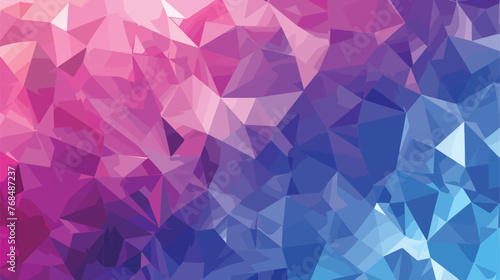 Multicolor dark pink blue polygonal illustration 