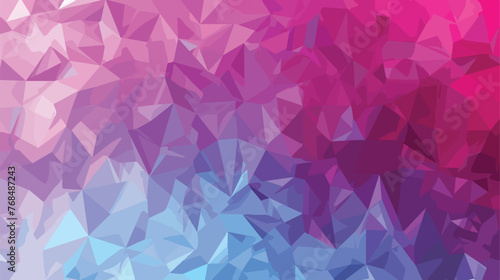 Multicolor dark pink blue polygonal illustration 