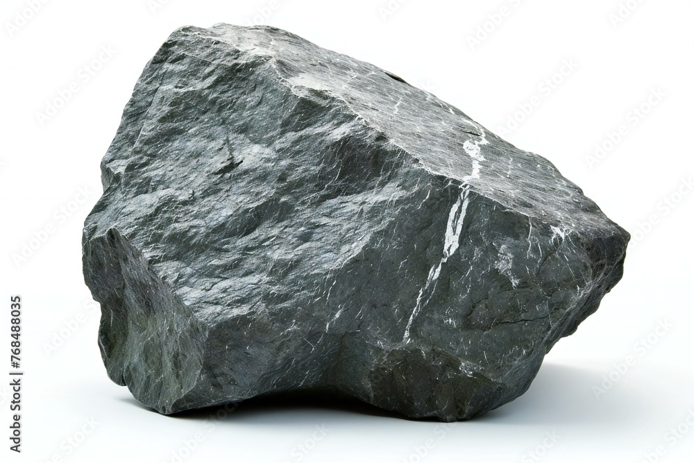 Rock isolated on white background