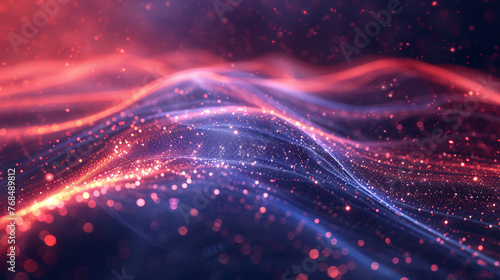 Particle universe vortex internet technology technology poster background