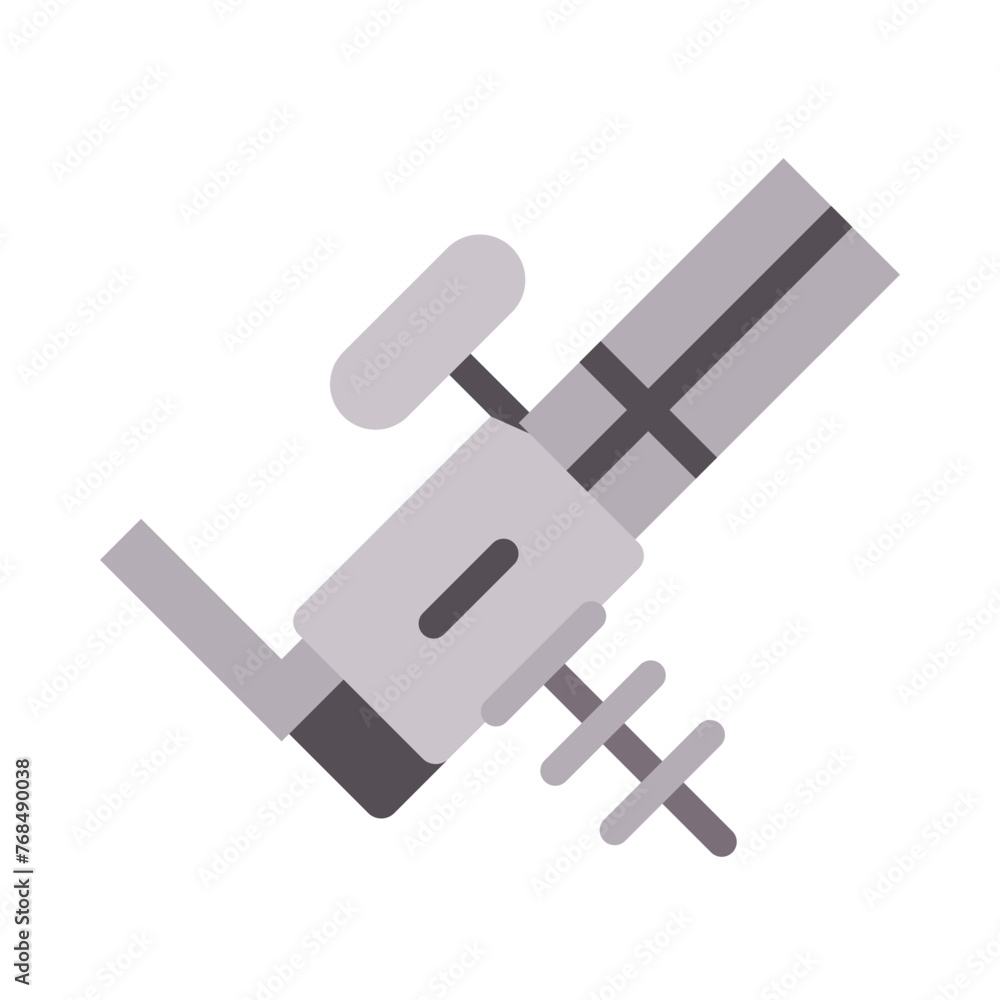 Machine Gun Glyph Vector Flat Icon Design Machine Gun Glyph Vector Flat Icon Design