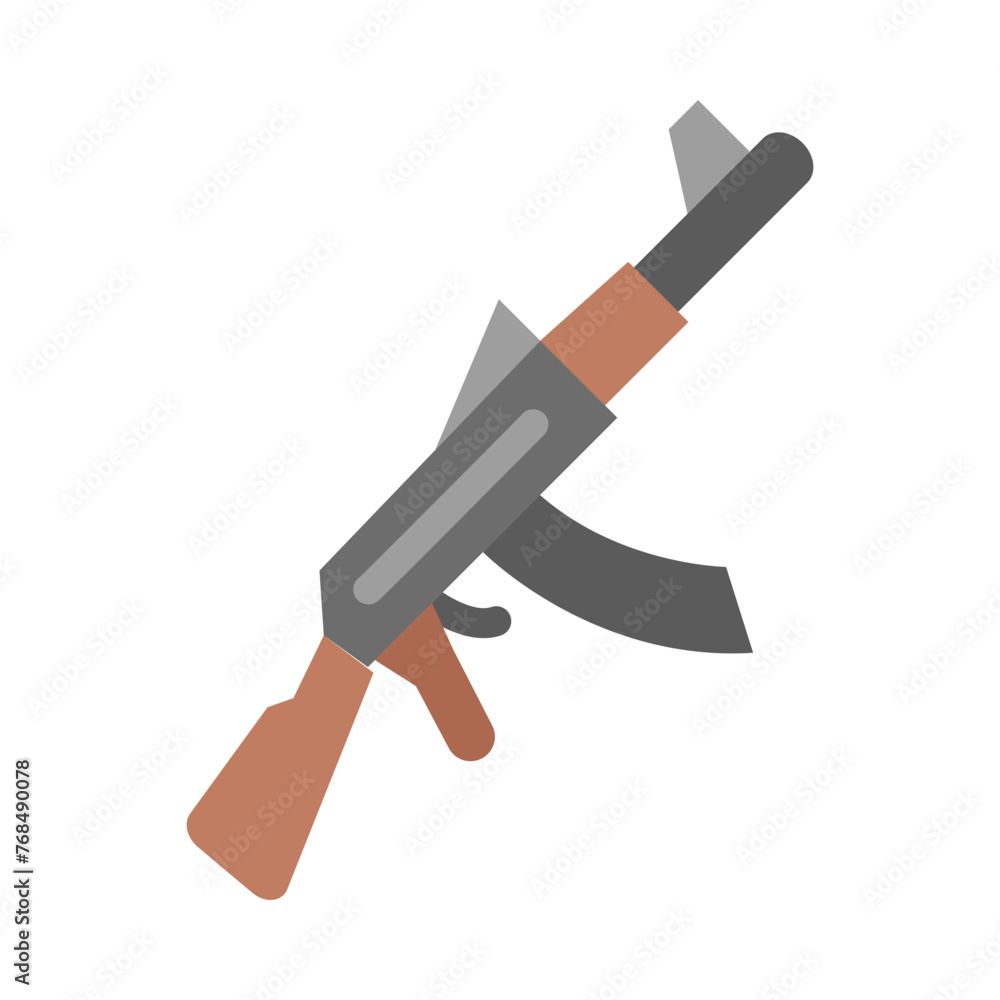 Rifle Glyph Vector Flat Icon Design Rifle Glyph Vector Flat Icon Design